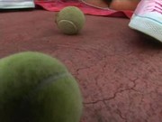 Порнуха учитель тенниса трахает свою ученицу толстушку